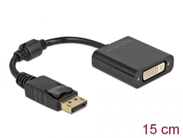 DeLock DisplayPort 1.1 male to DVI-I (Dual Link) (24+5) female Passive Adapter
0,15m Black