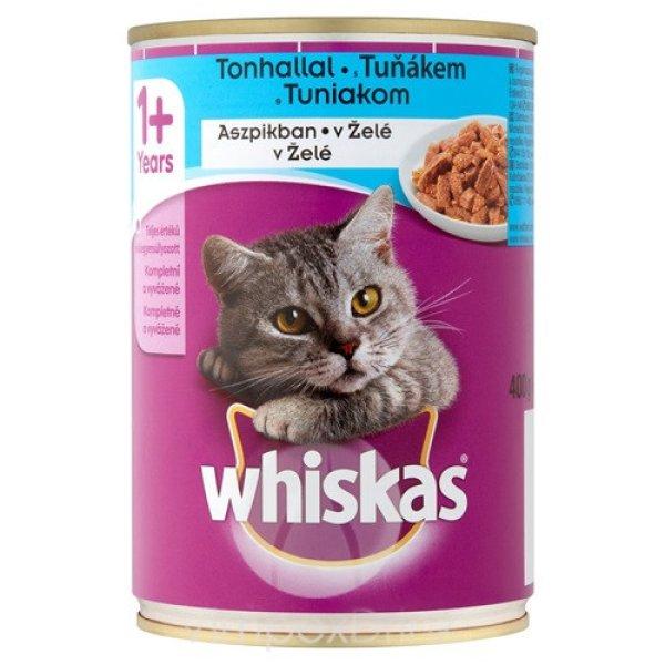 WHISKAS konzerv 400g Tonhallal /24/