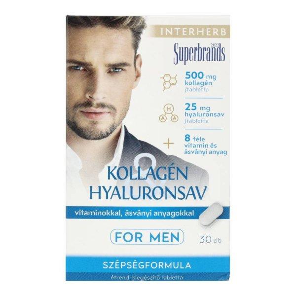 INTERHERB KOLLAGÉN&HYALURONSAV MEN TBL.