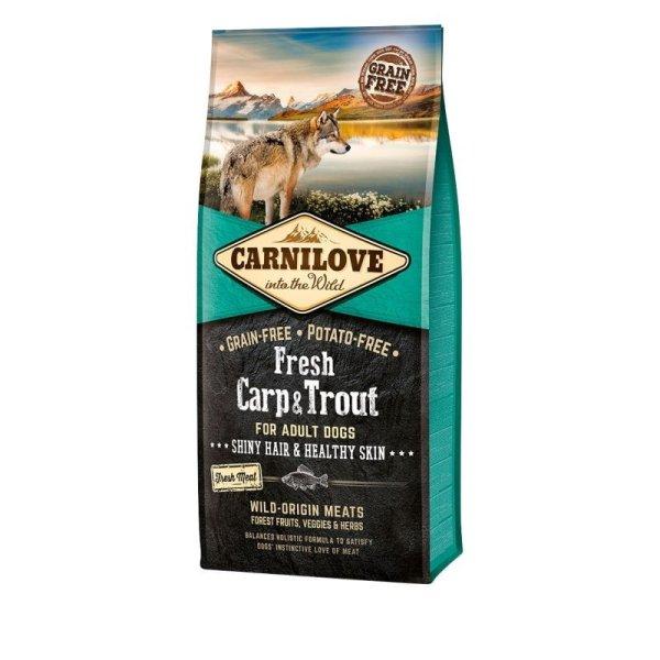 Carnilove Fresh Adult Dog Carp & Trout Hair & Healthy Skin- Ponty & Pisztráng
Hússal 12kg