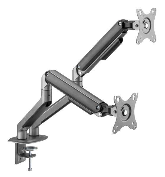 Gembird MA-DA2-05 Desk mounted adjustable double monitor arm 17"-32"
Space Grey