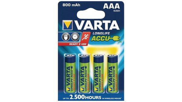 Varta Longlife Accu R2U 800mAh AAA Ni-MH akkumulátor 4db/csomag