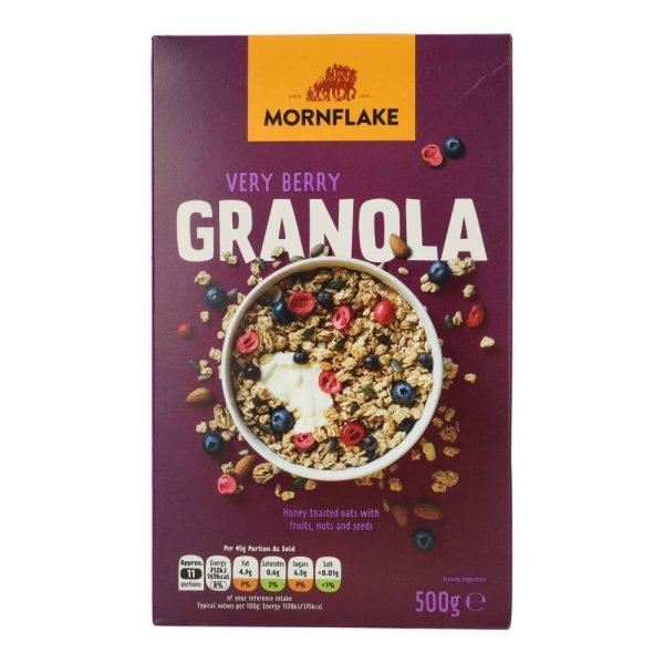 MORNFLAKE GRANOLA VERY BERRY GYÜMÖLCSÖS