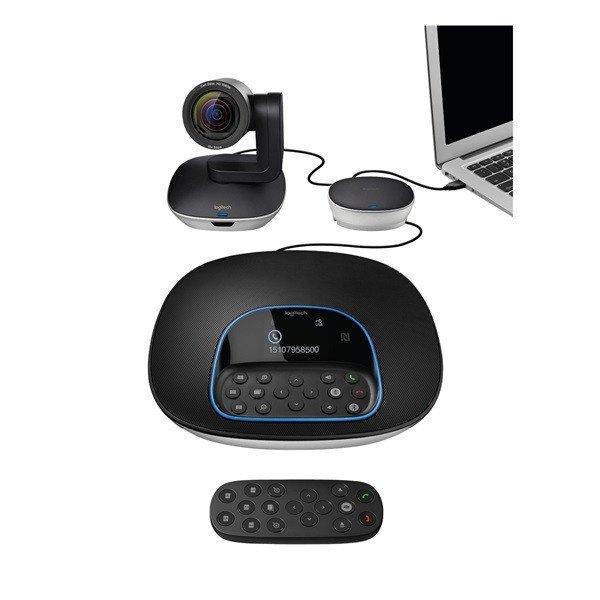 LOGITECH Webkamera - Group 1080p Mikrofonos Kihangosító Hub Távirányító
Fali/Asztali Rögzítő