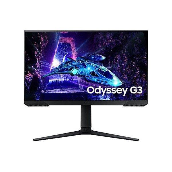 SAMSUNG Gaming 180Hz VA monitor 24" Odyssey G3, 1920x1080, 16:9, 250cd/m2,
1ms, DisplayPort/HDMI, Pivot