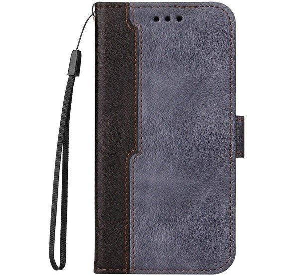 Apple Wooze Colour Wallet iPhone 16 oldalra nyíló tok, stand,
kártyatartóval, kézpánttal, szürke