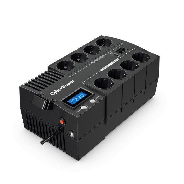 CYBERPOWER UPS BR1200ELCD (8 aljzat) 1200VA 720W, 230V szünetmentes elosztósor
+ USB LINE-INTERAKTÍV