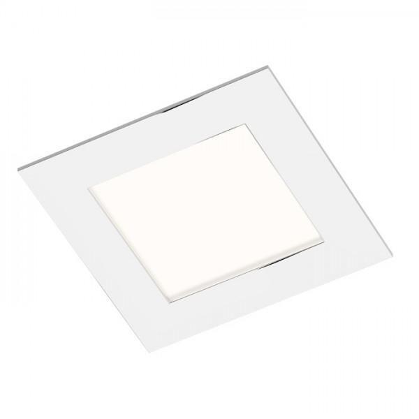 SLENDER SQ 8 süllyesztett lámpa króm 230V LED 3W 3000K