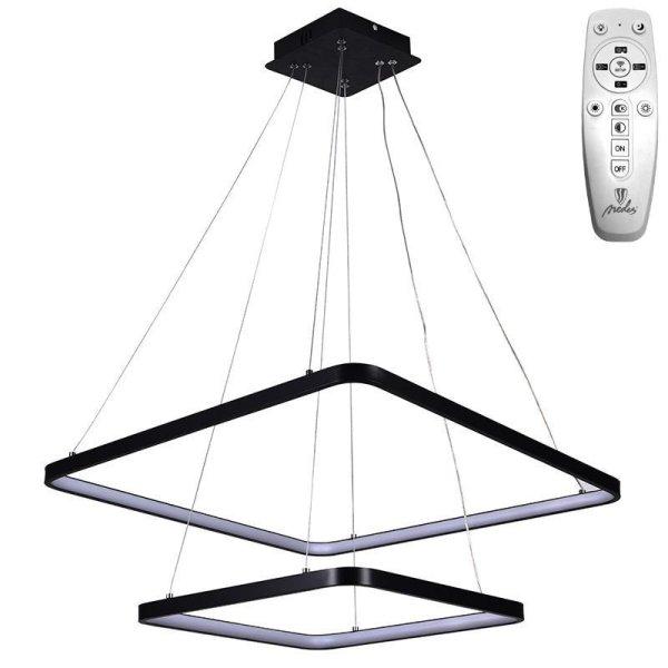 NEDES LED függeszthető mennyezeti lámpa 90W fekete kerettel
színhőmérséklet és fényerőszabályzással
