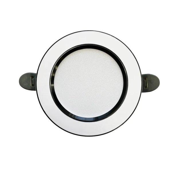 NEDES beépíthető mini led panel kerek 7,5W természetes fehér fekete
szegéllyel - külső táppal
