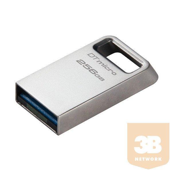 KINGSTON Pendrive 256GB, DT Micro 200MB/s fém USB 3.2 Gen 1