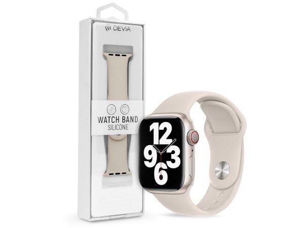 Apple Watch szilikon sport szíj - Devia Silicone Deluxe Series Sport Watch Band
- 38/40/41 mm - starlight