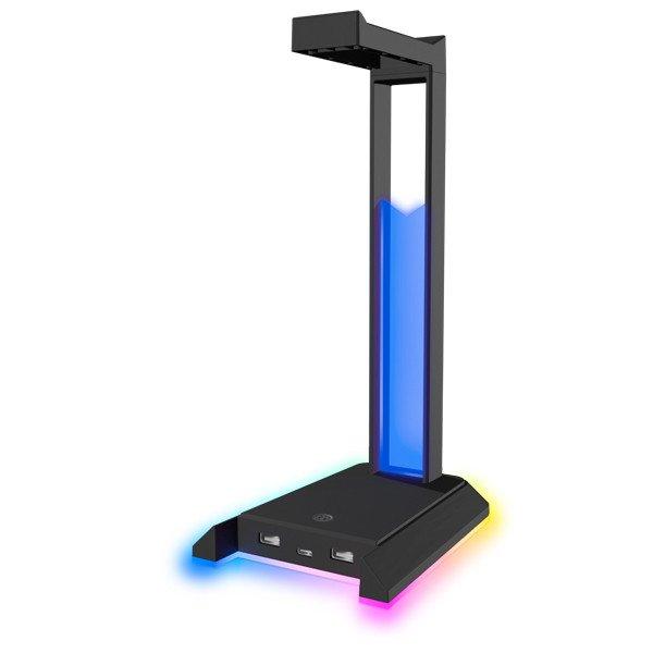 Speedlink Excello RGB Headset Stand, USB2.0 Hub, black