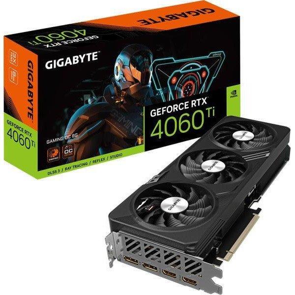 Gigabyte Videókártya - nVidia RTX 4060 Ti (8192MB, GDDR6, 128bit,
2580/18000Mhz, 2xHDMI, 2xDP)