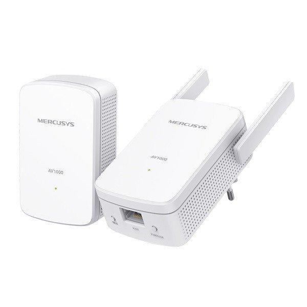 Mercusys Powerline adapter WiFi Kit - MP510 KIT (1x1Gbps; 1Gbps adatátvitel;
300Mbps 2,4GHz; 128-bit AES, QoS,Max 300m)