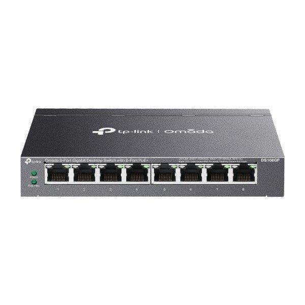 TP-Link Switch PoE - DS108GP (8 port 1Gbps; 8x at PoE+ port; 65W)