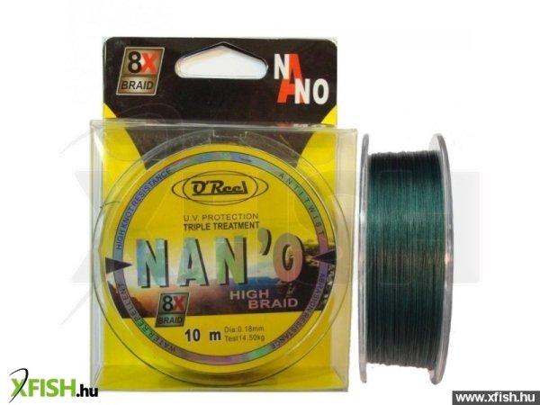 O'Reel Nan'O High Braid Fonott Előke Zsinór 10M 0,20mm