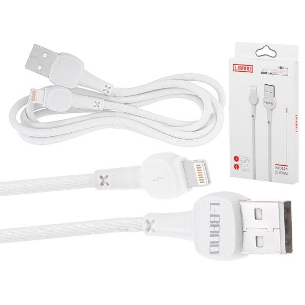 L-brno USB-Lightning kábel, 100cm, fehér