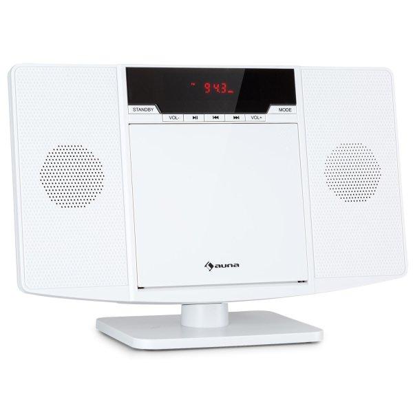 Auna V14.2, függőleges sztereó rendszer, CD, FM tuner, BT, USB, AUX