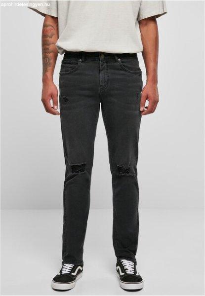 Urban Classics Distressed Strech Denim Pants black destroyed washed