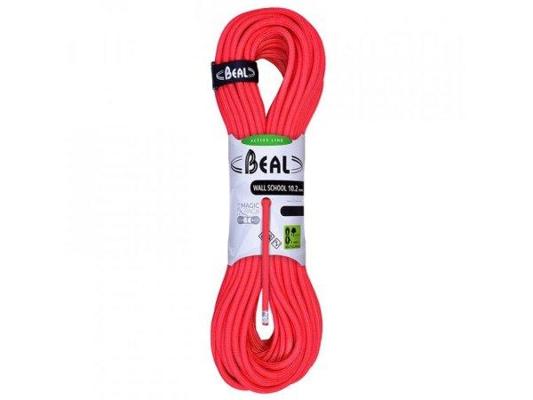 Beal mászókötél Wall School Unicore 10.2 mm, piros 200 m