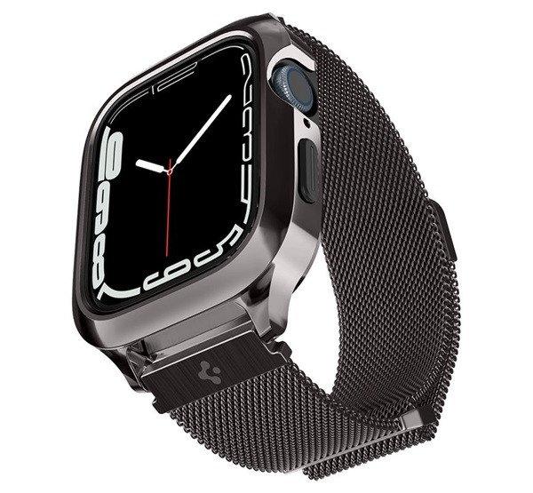 SPIGEN METAL FIT PRO fém óra keret (ütésállóság) FEKETE Apple Watch
Series SE 44mm, Watch Series SE 2 44mm, Watch Series 6 44mm