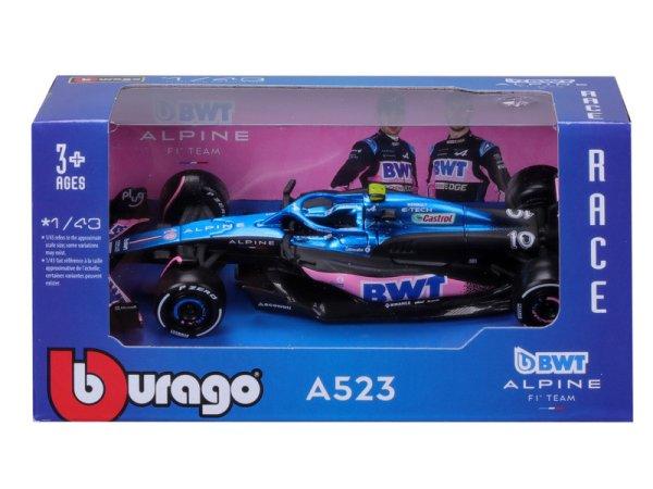 Bburago 1 /43 F1 versenyautó - Alpine A523 #10 (Pierre Gasly)