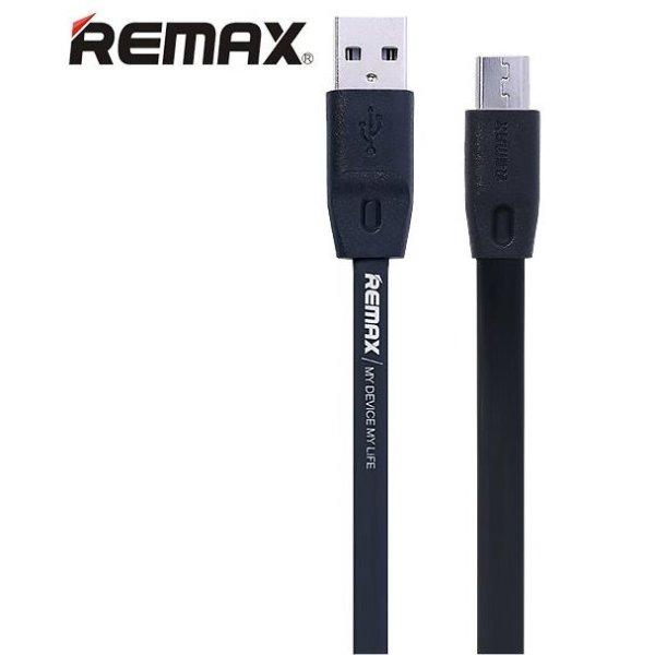 Remax MicroUSB adatkábel gyorstöltés támogatással, Fekete