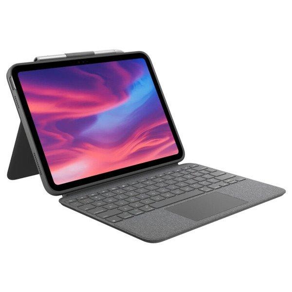 Logitech COMBO TOUCH iPad (10. gen.) számára, US, szürke