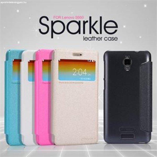 Tok Nillkin Sparkle S-View Lenovo S586, Fekete