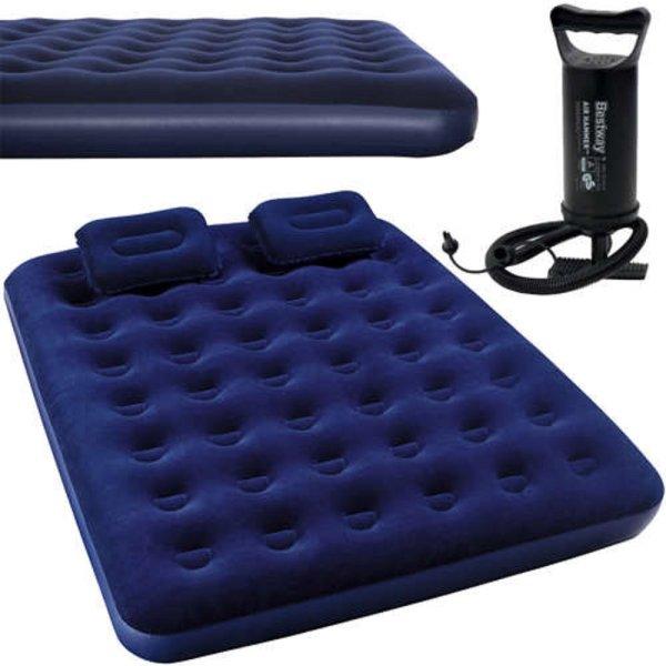 Bestway felfújható kétszemélyes matrac pumpával és párnákkal - 203 x 152
x 22 cm (BB-3622)