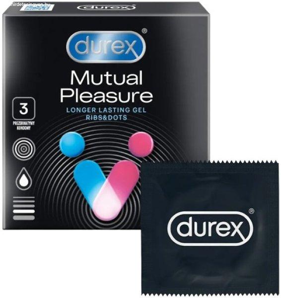 Durex Mutual Pleasure – bordázott óvszerek (3 db)