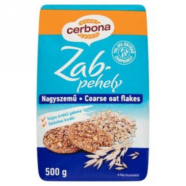 Cerbona zabpehely nagyszemű lapított 500g/10/