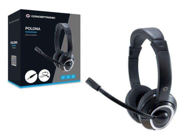 Conceptronic POLONA02BA Headset Black