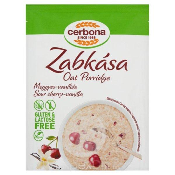 Cerbona Zabkása GM Meggyes-vaníliás gluténm., lakt.m. 50g