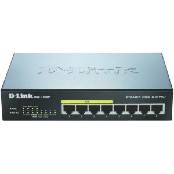 D-Link DGS-1008P/E 8 Port Gigabit Ethernet PoE Switch