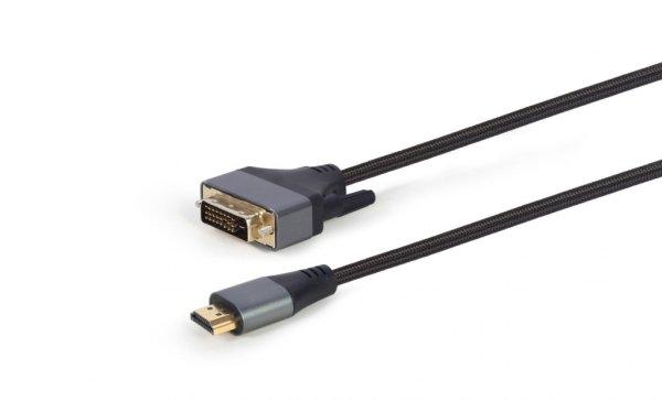 Gembird HDMI to DVI-D (Single Link) (18+1) Premium Series cable 1,8m Black