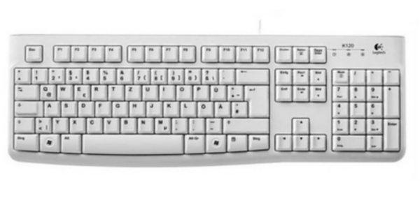 Logitech K120 Német USB billentyűzet White DE OEM