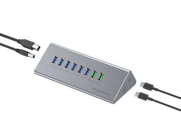 Conceptronic HUBBIES17G 10-Port USB3.2 Gen 2 Hub Grey