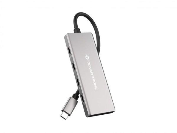 Conceptronic HUBBIES17G 7-Port USB3.2 Gen 2 Hub Grey