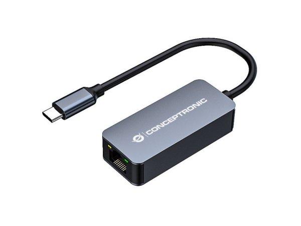 Conceptronic ABBY12GC 2.5G Ethernet USB 3.2 Gen 1 Adapter Wake-on-LAN Compatible
with Nintendo Switch