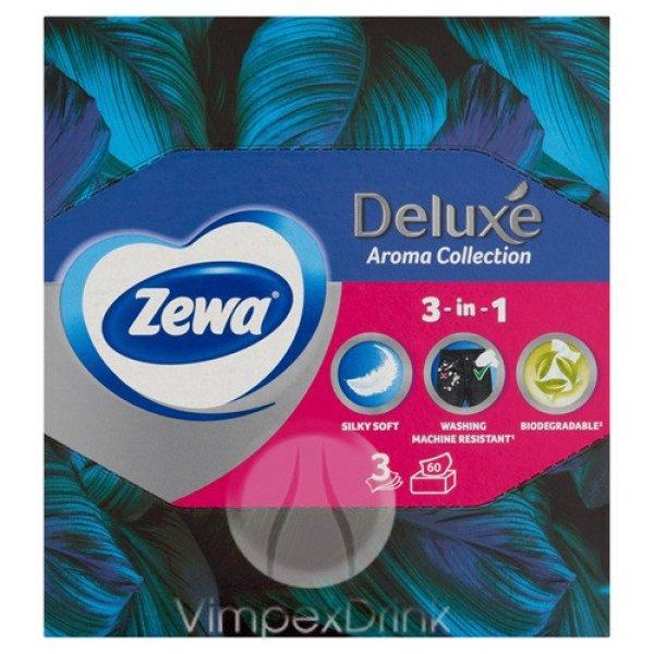 Zewa Deluxe 3rét.Dobozos Papírzs. AromaCol 60db