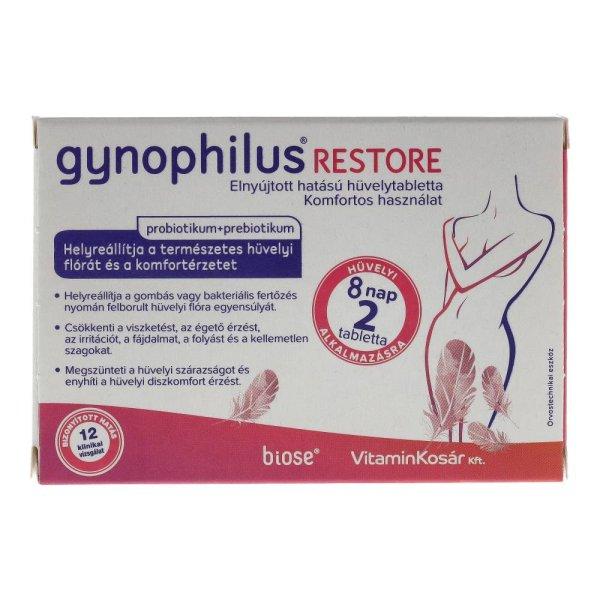 GYNOPHILUS RESTORE PROBIOTIKUS HÜVELYTAB