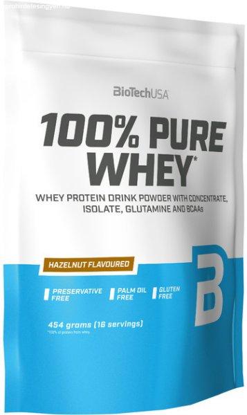 BiotechUSA 100% Pure Whey 454g mogyoró