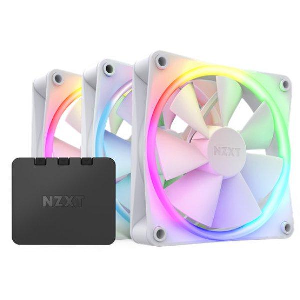 FAN NZXT F120 RGB 3IN1 - 120mm - fehér - RF-R12TF-W1