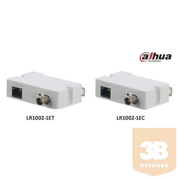 Dahua LR1002-1ET Ethervet over Coax (EOC) konverter(adó), 1x RJ45 10/100, 1x
BNC, PoE támogatás