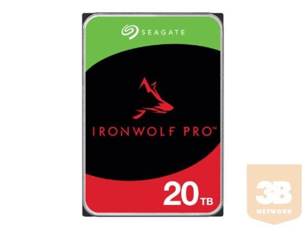 SEAGATE Ironwolf PRO Enterprise NAS HDD 20TB 7200rpm 6Gb/s SATA 256MB cache
8.9cm 3.5inch 24x7 for NAS RAID Rackmount systems BLK