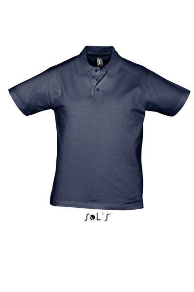 Férfi PRESCOTT rövid ujjú galléros pamut piké póló, SOL'S SO11377,
French Navy-2XL