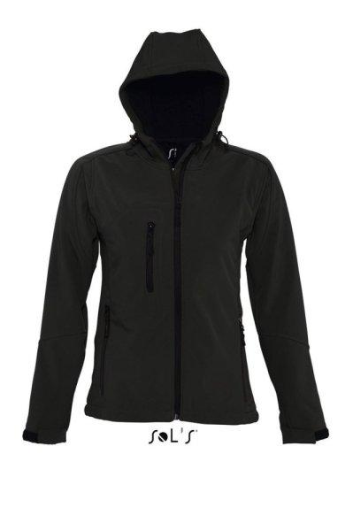 Női RALLYE 3 rétegű vastag softshell mellény, SOL'S SO46802, Black-2XL