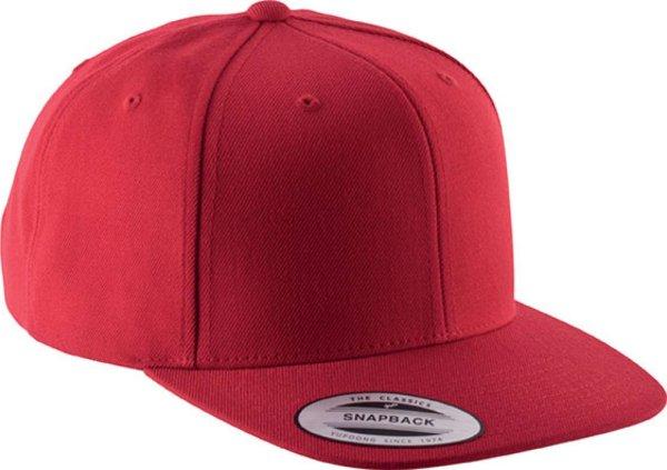 KP910 vastag 6 paneles baseballsapka, K-UP, Red/Red-U